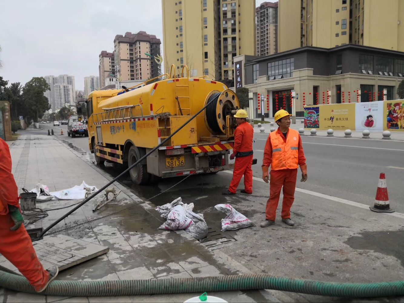 高碑店排污管道清淤-管道清洗